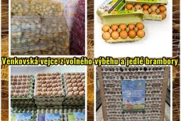 Venkovská vejce z volného výběhu a jedlé brambory 15 kg