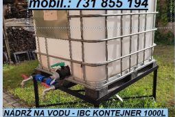 NÁDRŽ NA VODU-IBC KONTEJNER 1000L 1.700,-Kč PV-ČECHOVICE 82a