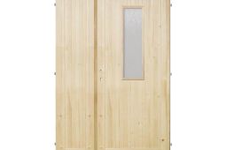 H dveře dvoukřídlé SLIM sklo 125cm