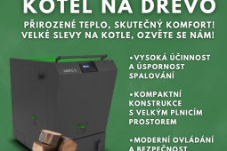 Úsporný kotel na dřevo 20Kw
