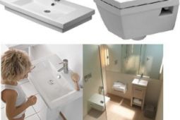 Luxusní designová WC mísa závěsná a umyvadlo 80cm Duravit